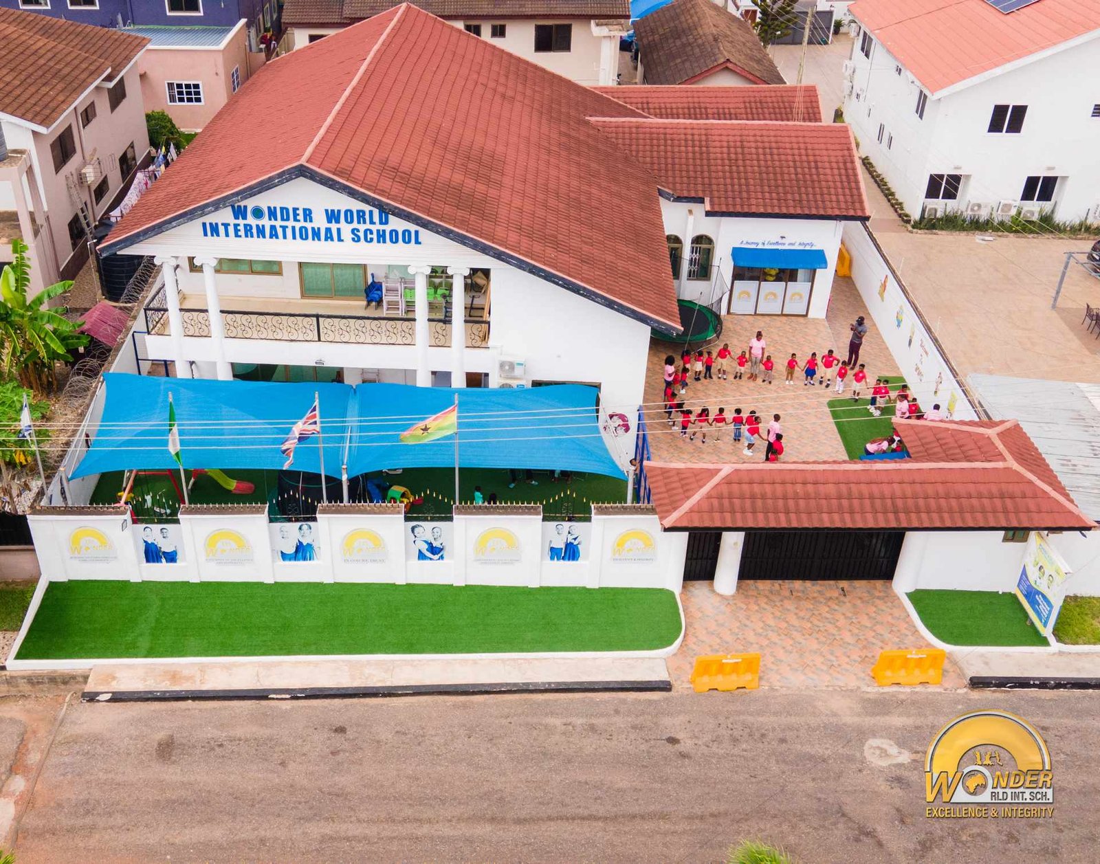 The Wonder World International School campus building in East Legon